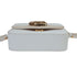 Chloé C Mini Bag, White Leather with Gold "C" Logo, Top Handle Crossbody
