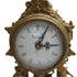 Vintage Imperial Brass & Cobalt Porcelain Mantel Clock, Farbel Fonderie d'Arte Italy, Ornate Louis XV / Hollywood Regency