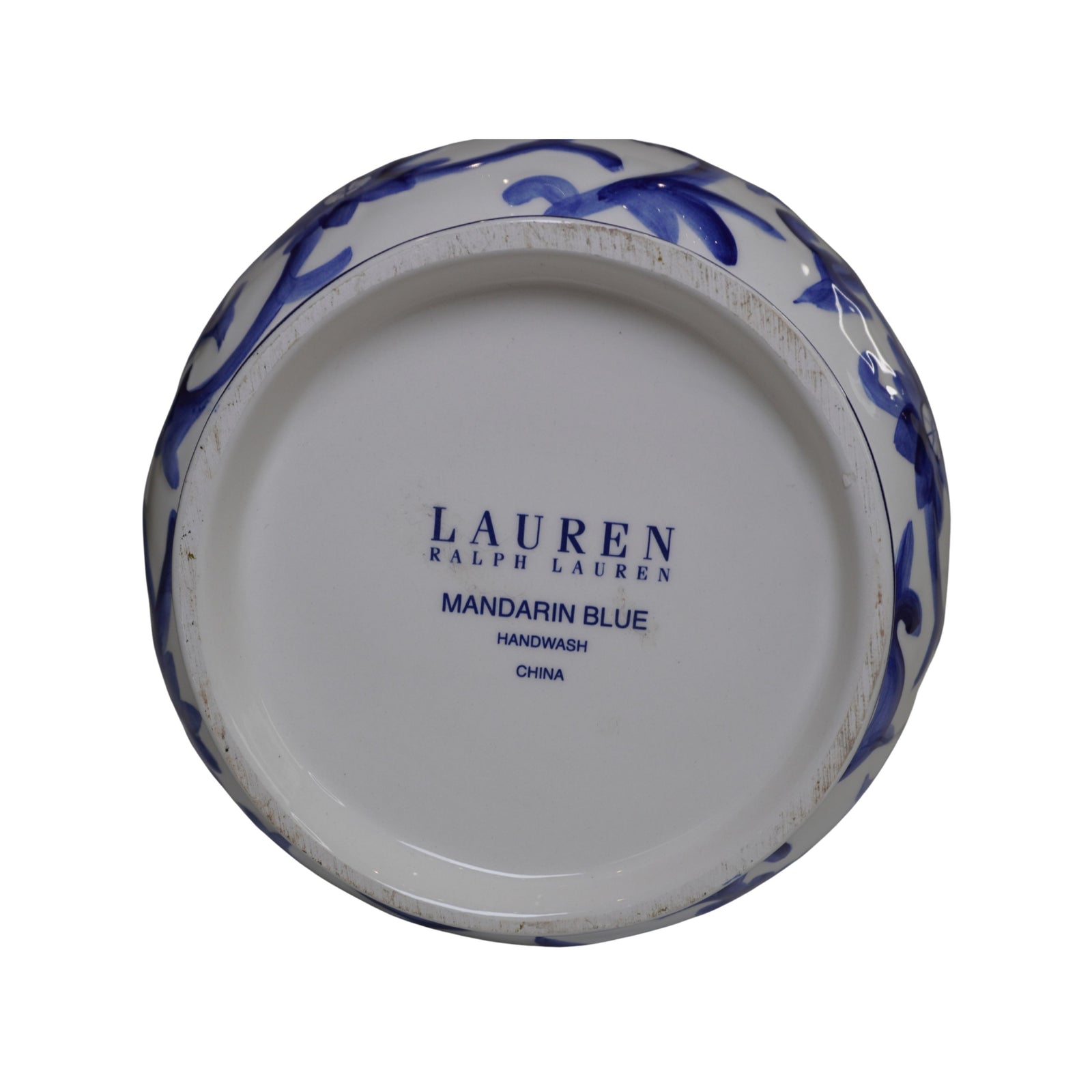 Ralph Lauren Mandarin Blue Ginger Jars, Set of 3 Graduated, Blue & White Chinoiserie Lidded