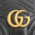 Gucci GG Marmont Matelassé Shoulder Bag, Black Leather, Medium, Antique Gold Hardware