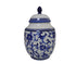 Ralph Lauren Mandarin Blue Ginger Jars, Set of 3 Graduated, Blue & White Chinoiserie Lidded