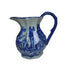 Blue & White Flow Blue–Style Transferware Pitcher, Victoria Ware Ironstone, Old-World Scene, Decorative