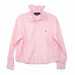 Reimagined Ralph Lauren Striped Shirt, Hand-Ruffled Collar, Pink & White Candy Stripe, Oversized, One of a Kind