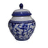Ralph Lauren Mandarin Blue Ginger Jars, Set of 3 Graduated, Blue & White Chinoiserie Lidded