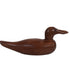 Pair of Vintage Hand-Carved Wooden Duck Decoys, Signed & Dated 1973, Glass Eyes, Decorative Folk Art