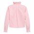Reimagined Ralph Lauren Striped Shirt, Hand-Ruffled Collar, Pink & White Candy Stripe, Oversized, One of a Kind