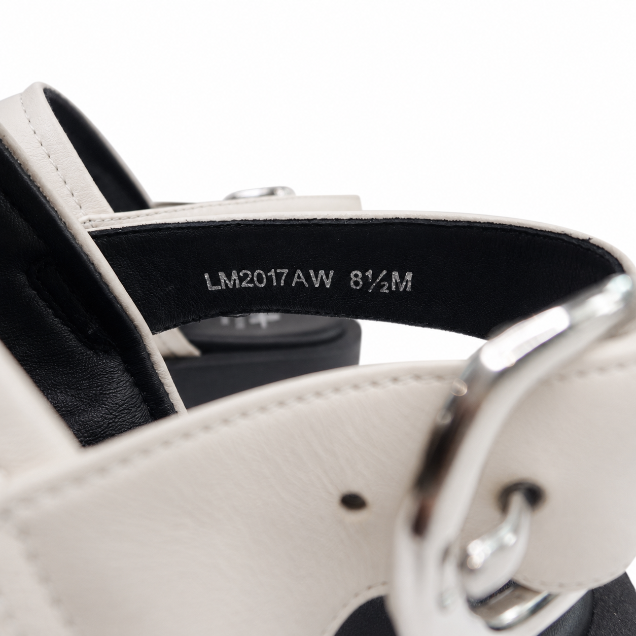 Aquatalia Double-Band Slingback Flatform Sandals, Ivory Leather, Made in Italy, Women's US 8.5