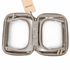 CALPAK Small Clear Cosmetics Case, Stone, Gold Hardware, NWT
