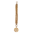 Vintage Chanel CC Logo Medallion Bracelet, Gold Tone Rope Chain, Made in France, 1980s