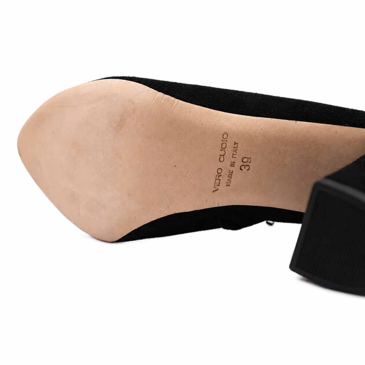 Club Monaco "Hanne" Black Suede Ankle Booties, Made in Italy, Women's EU 39 / US 9 — with Box