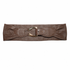 Giorgio Armani Wide Leather Waist Belt, Brown, Gold-Tone Hook-and-Eye Buckle, Made in Italy, Size 40