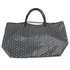 Goyard Saint Louis GM Tote, Grey Goyardine Chevron Canvas, with Pochette