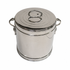Vintage Gucci Silver-Plate Ice Bucket with Lid — Gucci Home Barware, Made in Italy, Ring Handles