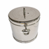 Vintage Gucci Silver-Plate Ice Bucket with Lid — Gucci Home Barware, Made in Italy, Ring Handles