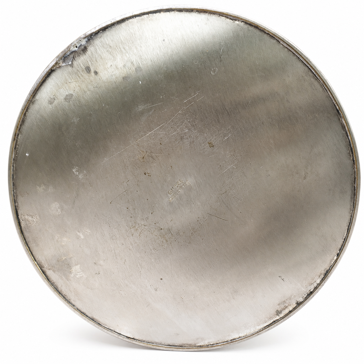 Vintage Gucci Silver-Plate Ice Bucket with Lid — Gucci Home Barware, Made in Italy, Ring Handles