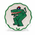 Hervé Di Rosa for Axis Paris Hand Painted Barbotine Plate — Whimsical Dancing Crocodile, Signed French Art Pottery