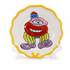 Hervé Di Rosa for Axis Paris Hand Painted Barbotine Plate — Whimsical One-Eyed Figure, Signed French Art Pottery