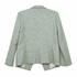 Lafayette 148 New York Green & Teal Tweed Double-Breasted Blazer, Fully Lined, Size 8