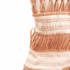 Lafayette 148 New York Ribbon-Fringe A-Line Dress, Camel & Cream Textured, Strapless, Size 6