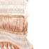 Lafayette 148 New York Ribbon-Fringe A-Line Dress, Camel & Cream Textured, Strapless, Size 6