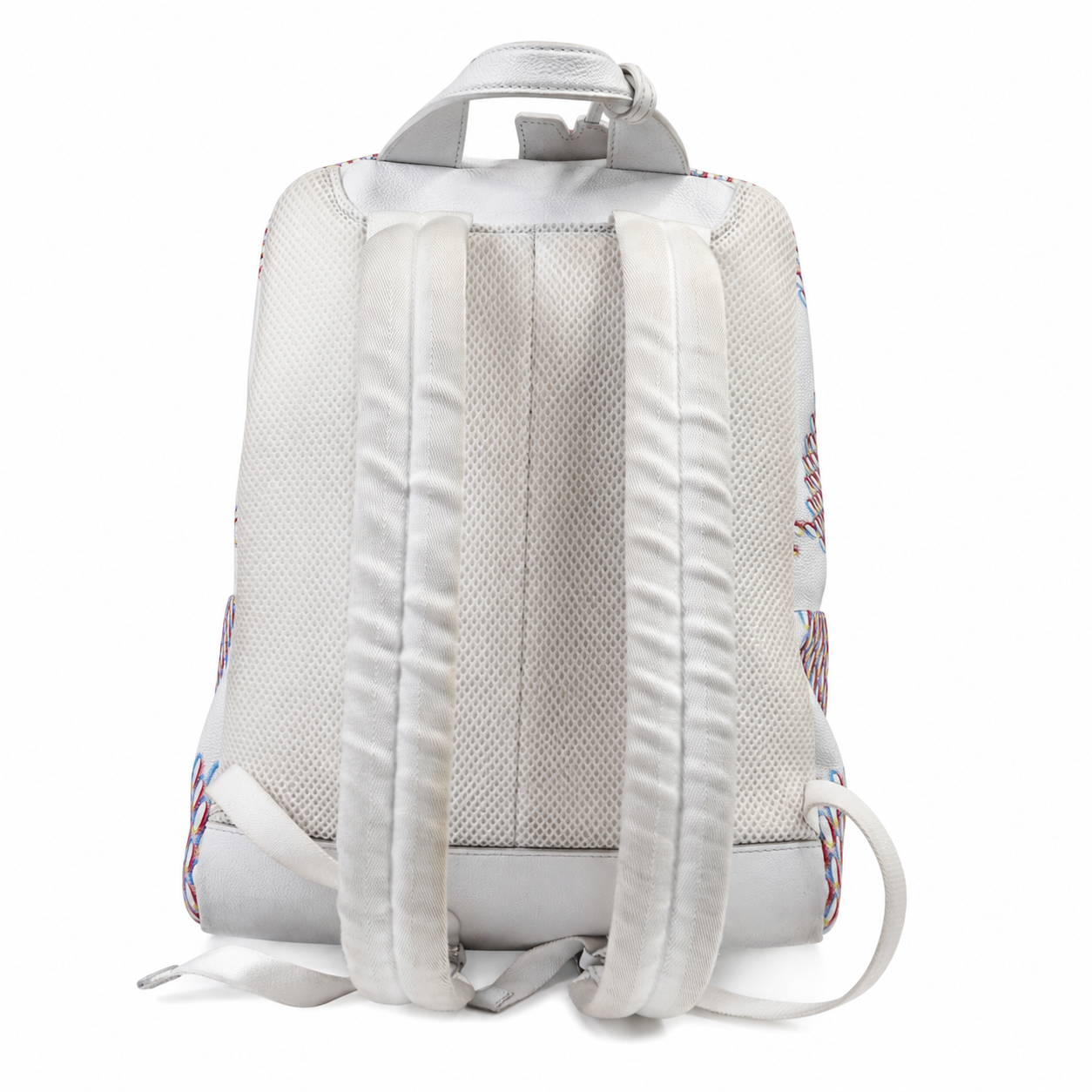 Louis Vuitton Racer Backpack, White Damier Spray, Virgil Abloh SS22, Silver Hardware