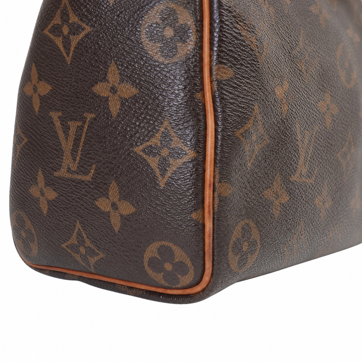 Louis Vuitton Speedy 35 — Vintage Monogram Canvas, Honey-Patina Vachetta, Brass Hardware
