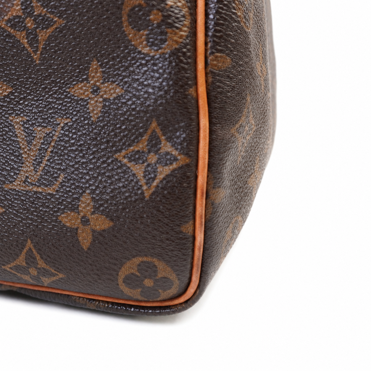 Louis Vuitton Speedy 35 — Vintage Monogram Canvas, Honey-Patina Vachetta, Brass Hardware