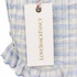 LoveShackFancy Breonna Top, Blue Gingham Puff-Sleeve, Pintuck Bodice, NWT, Size 6