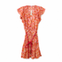 Poupette St Barth Bice Mini Dress, Pink Sweet Bell Floral, Rope Tie Waist, Size L, NWT