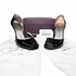 Prada Black Patent Leather Peep-Toe d'Orsay Pumps, EU 37.5 — with Original Box & Dust Bags
