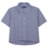 Reimagined Ralph Lauren Plaid Shirt, Hand-Ruffled Collar, Multicolor Plaid, Short Sleeve, One of a Kind