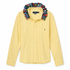 Reimagined Ralph Lauren Yellow Oxford Shirt, Contrast Floral Ruffle Collar, Oversized, One of a Kind