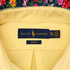 Reimagined Ralph Lauren Yellow Oxford Shirt, Contrast Floral Ruffle Collar, Oversized, One of a Kind