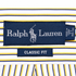 Reimagined Ralph Lauren Striped Shirt, Hand-Ruffled Collar, Yellow & Navy Stripe, Oversized, One of a Kind