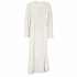 Self-Portrait Cream Sequin Midi Dress, Ruffle Plunge V-Neck, Tie Front, Long Sleeve, NWT — US 8 / UK 12