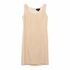 St. John Cream Textured Knit Sleeveless Sheath Dress, Scoop Neck, Size 2