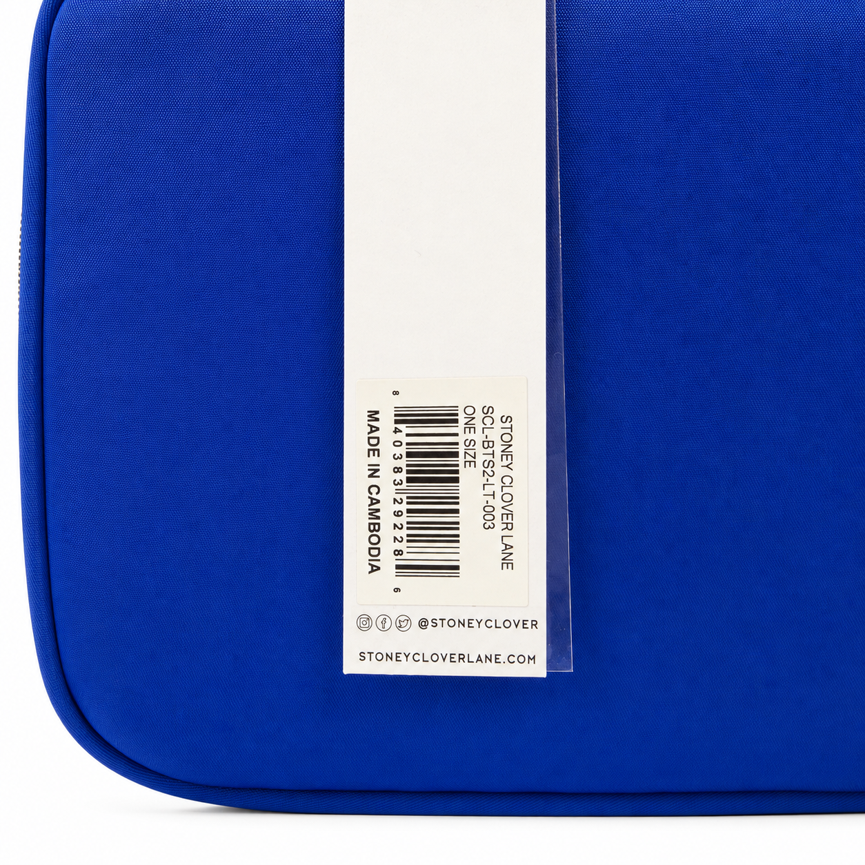 Stoney Clover Lane Insulated Lunch Box, Cobalt Blue Nylon, NWT