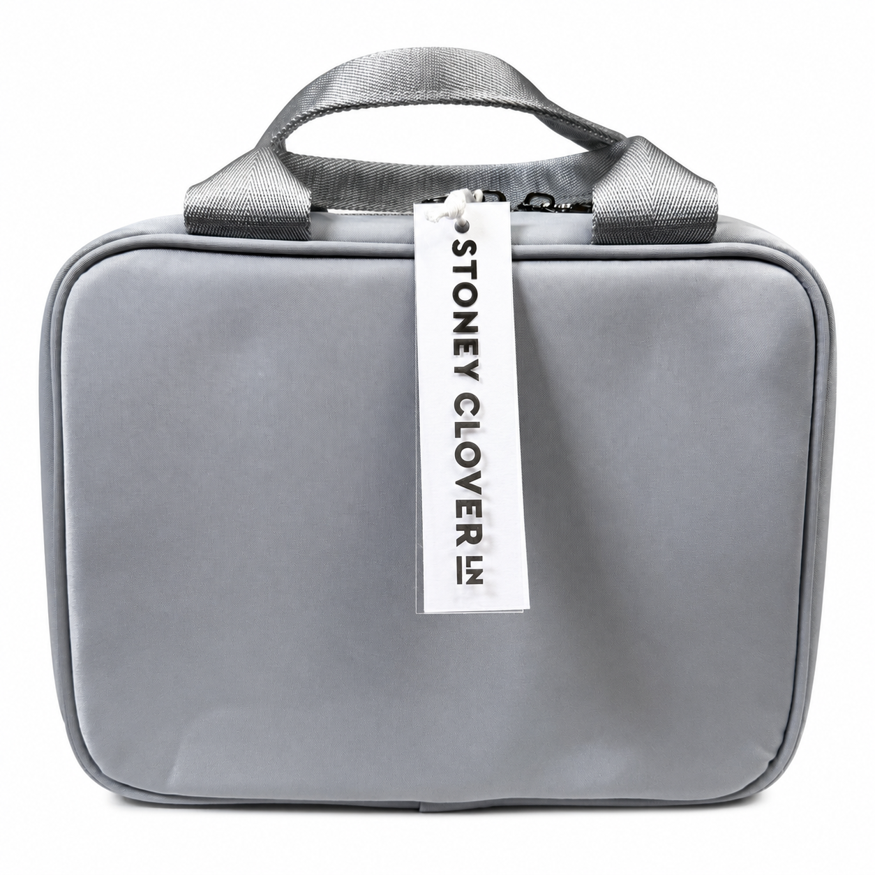 Stoney Clover Lane Insulated Lunch Box, Grey Nylon, NWT — Customizable
