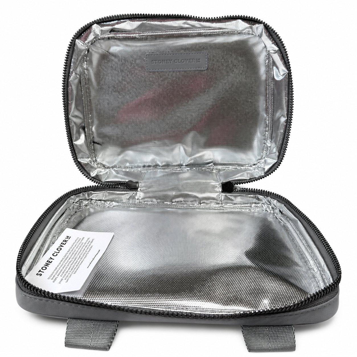 Stoney Clover Lane Insulated Lunch Box, Grey Nylon, NWT — Customizable