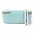 Stoney Clover Lane Saffiano Travel Cosmetic Case, Sky Blue, Gold Hardware, NWT