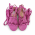Stuart Weitzman Altdup Espadrille Lace-Up Sandals, Lilac Canvas, Women's US 7.5