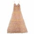Valentino Blush Tiered Tulle Gown, Colorful Thread-Edged Ruffles, Made in Italy, Size IT 40 (US 4), NWT