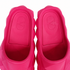 Valentino Garavani Roman Stud Turtle Rubber Slide Sandals, Pink PP Fuchsia, Women's EU 36 / US 6, with Box & Dust Bags