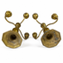 Vintage Brass Candelabra, Pair — 5-Light, Scrolled Arms, Urn Stem & Octagonal Base (Traditional Revival Style)