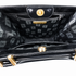 Vintage Yves Saint Laurent Black Leather Top-Handle Satchel, Kelly-Style with Gold-Tone YSL Hardware