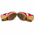 Yves Saint Laurent Red Leather Cork Wedge Sandals, Ankle Strap, Size 38.5 (EU)